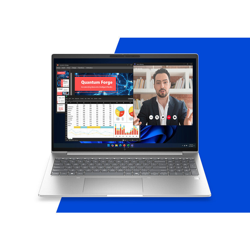 HP EliteBook 6 G2a 16 Next Gen AI PC AMD Ryzen AI 7 445 Laptop 40,6 cm (16") WUXGA 16 GB DDR5-SDRAM 512 GB SSD Wi-Fi 7 (802.11be) Windows 11 Pro Zilver QWERTY