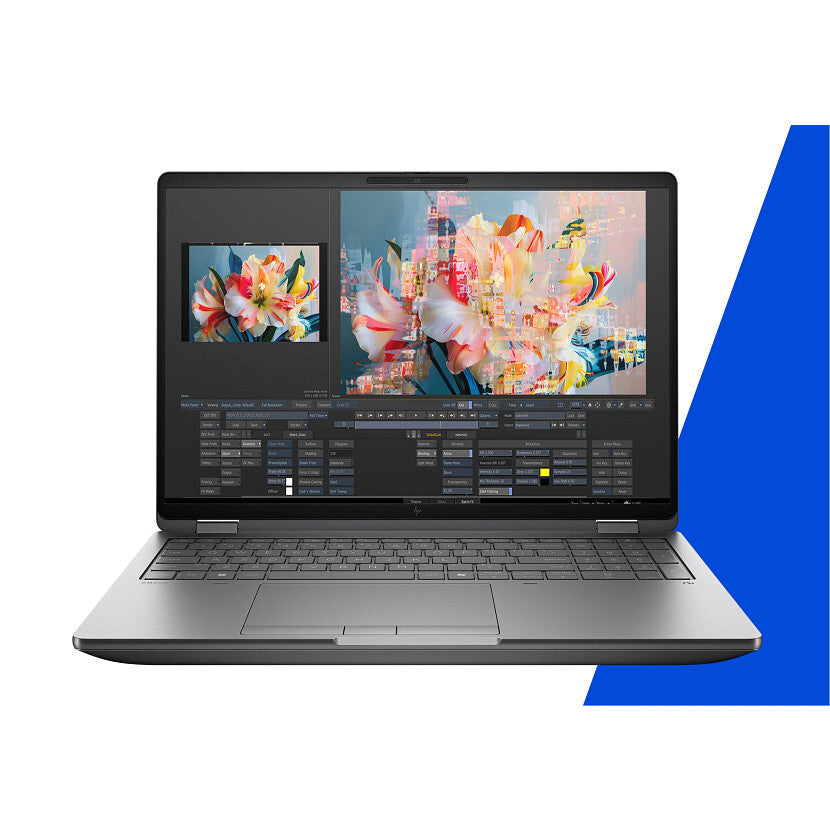 HP ZBook Fury Zbook G1i16 U9 285HX 16 32GB/1T Intel Core Ultra 9 Mobiel werkstation 40,6 cm (16") WQXGA DDR5-SDRAM 1 TB SSD NVIDIA RTX PRO 5000 Blackwell Wi-Fi 7 (802.11be) Windows 11 Pro AI Workstation, AI PC Zilver