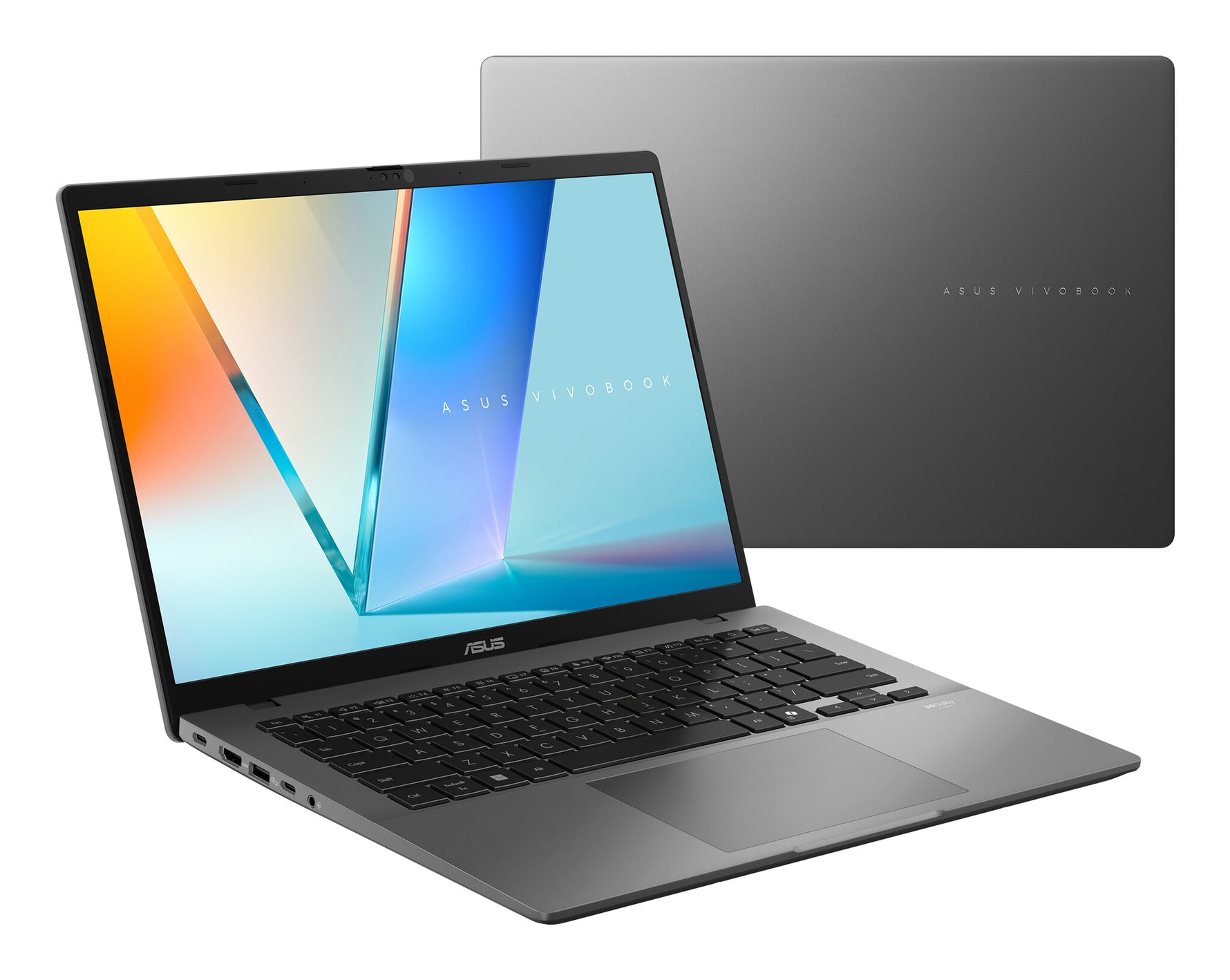 ASUS Vivobook S14 M3407GA-SF5NDW Copilot+ PC AMD Ryzen AI 7 445 Laptop 35,6 cm (14") WUXGA 32 GB DDR5-SDRAM 512 GB SSD Wi-Fi 6 (802.11ax) Windows 11 Home Nederlands Grijs