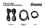 iiyama ProLite XB2495WSU-B1 computer monitor 61,2 cm (24.1") 1920 x 1200 Pixels Full HD LCD Zwart