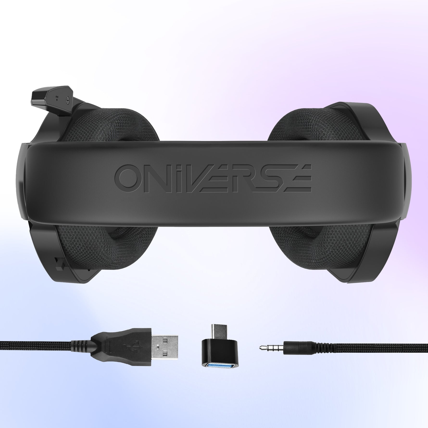 Oniverse Meteor Headset Bedraad Hoofdband Gamen Zwart