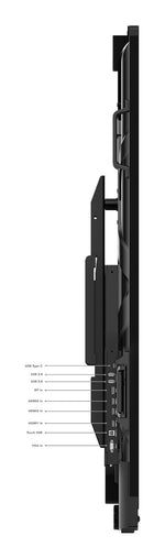 Lenovo ThinkVision T86 computer monitor 2,18 m (86") 3840 x 2160 Pixels 4K Ultra HD LED Touchscreen Zwart