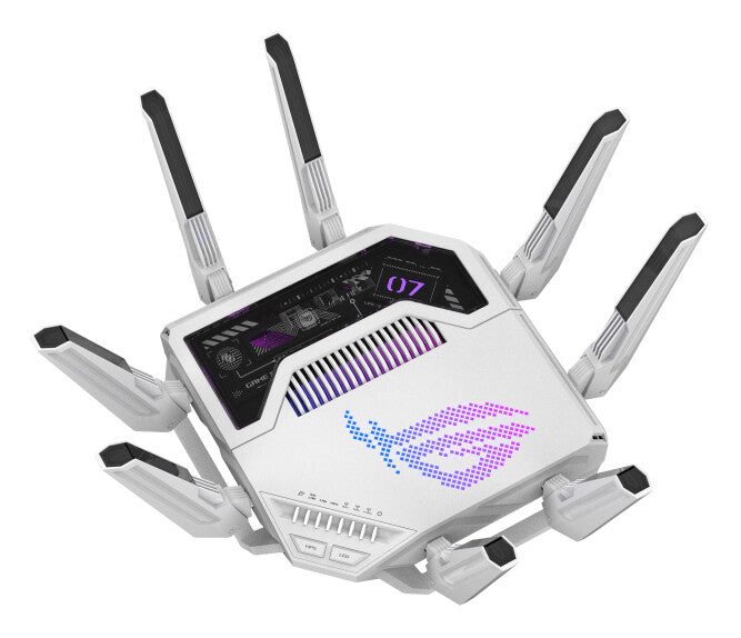 ASUS ROG Rapture GT-BE19000AI draadloze router 10 Gigabit Ethernet Tri-band (2,4 GHz / 5 GHz / 6 GHz) Wit
