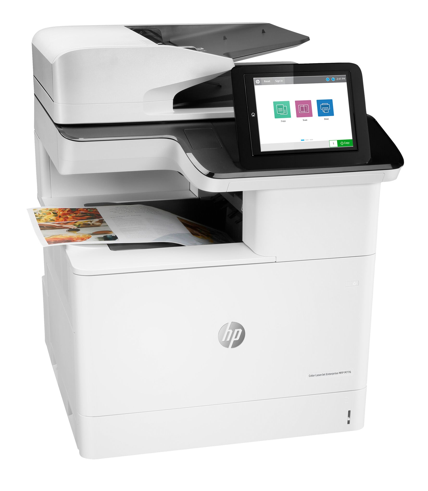 HP Color LaserJet Enterprise LaserJet Enterprise M776dn Multifunction Kleur Printer, Alleen Ethernet; Kopieerapparaat, scanner