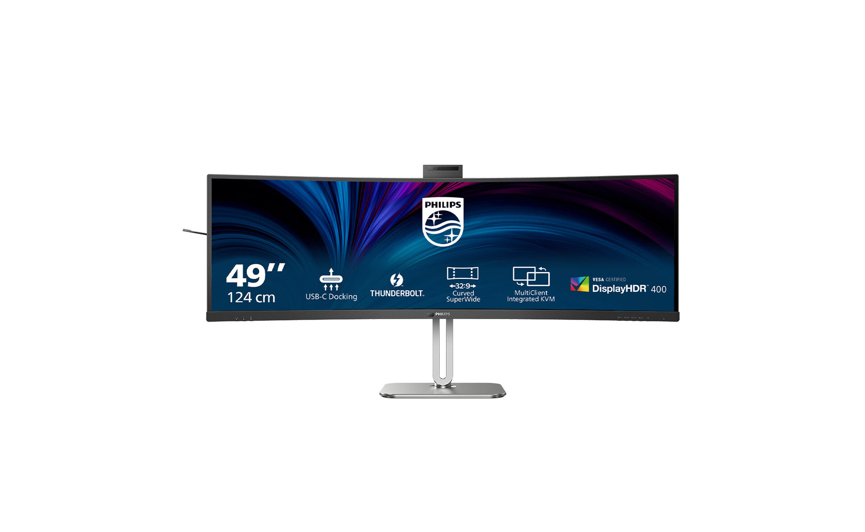 Philips 49B2U6903CH/00 computer monitor 124 cm (48.8") 5120 x 1440 Pixels Dual QHD LCD Grijs