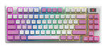 MSI FORGE GK600 TKL WIRELESS VIOLET toetsenbord Gamen USB + Bluetooth QWERTY Brits Engels Roze, Violet, Wit