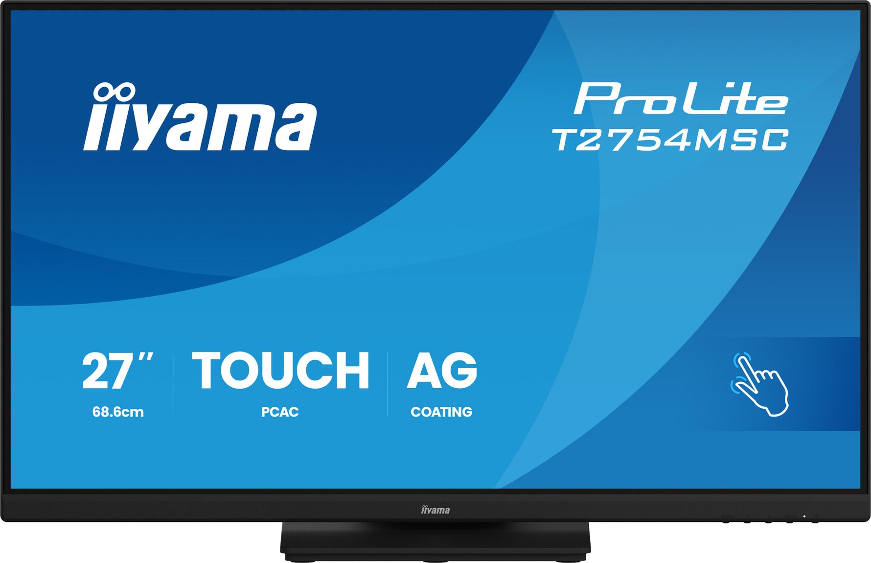 iiyama ProLite T2754MSC-B2AG computer monitor 68,6 cm (27") 1920 x 1080 Pixels Full HD LED Touchscreen Multi-gebruiker Zwart