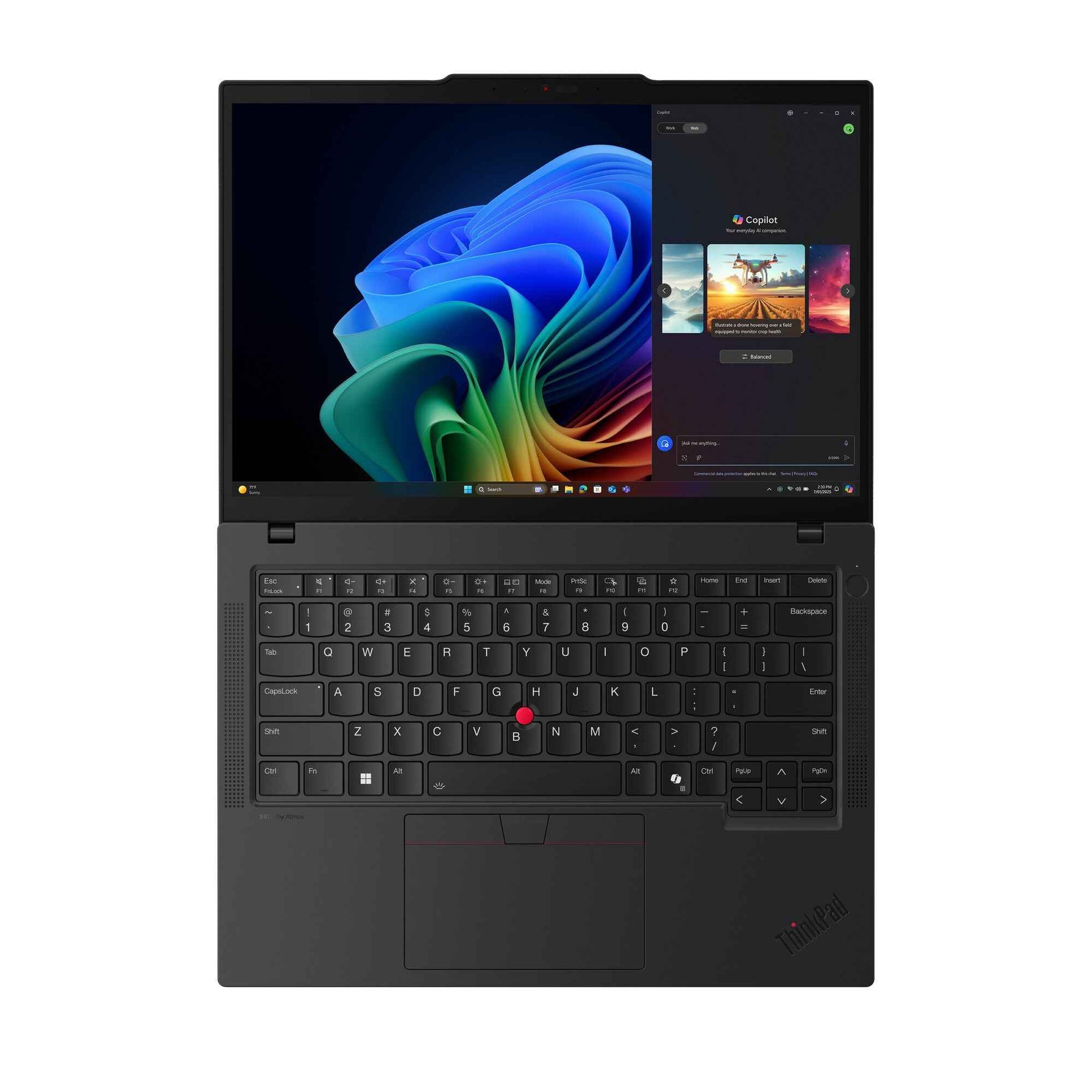 Lenovo ThinkPad T14 Gen 6 (AMD) Copilot+ PC AMD Ryzen AI 7 PRO 350 Laptop 35,6 cm (14") WUXGA 64 GB DDR5-SDRAM 1 TB SSD Wi-Fi 7 (802.11be) Windows 11 Pro Engels Zwart