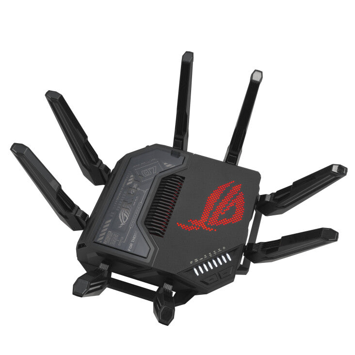 ASUS ROG Rapture GT-BE98 draadloze router 10 Gigabit Ethernet Quad-band (2.4 GHz / 5 GHz-1 / 5 GHz-2 / 6 GHz) Zwart