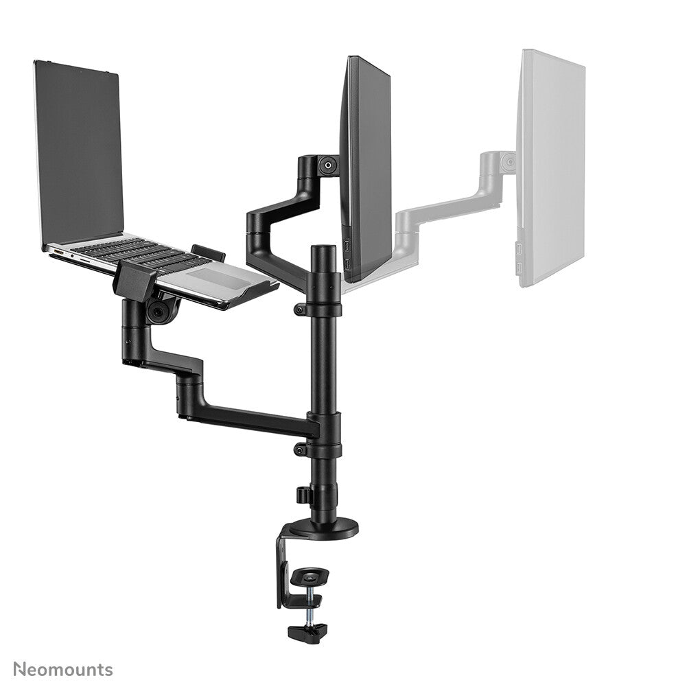 Neomounts DS20-425BL2 Monitorarm met laptophouder 17-27
