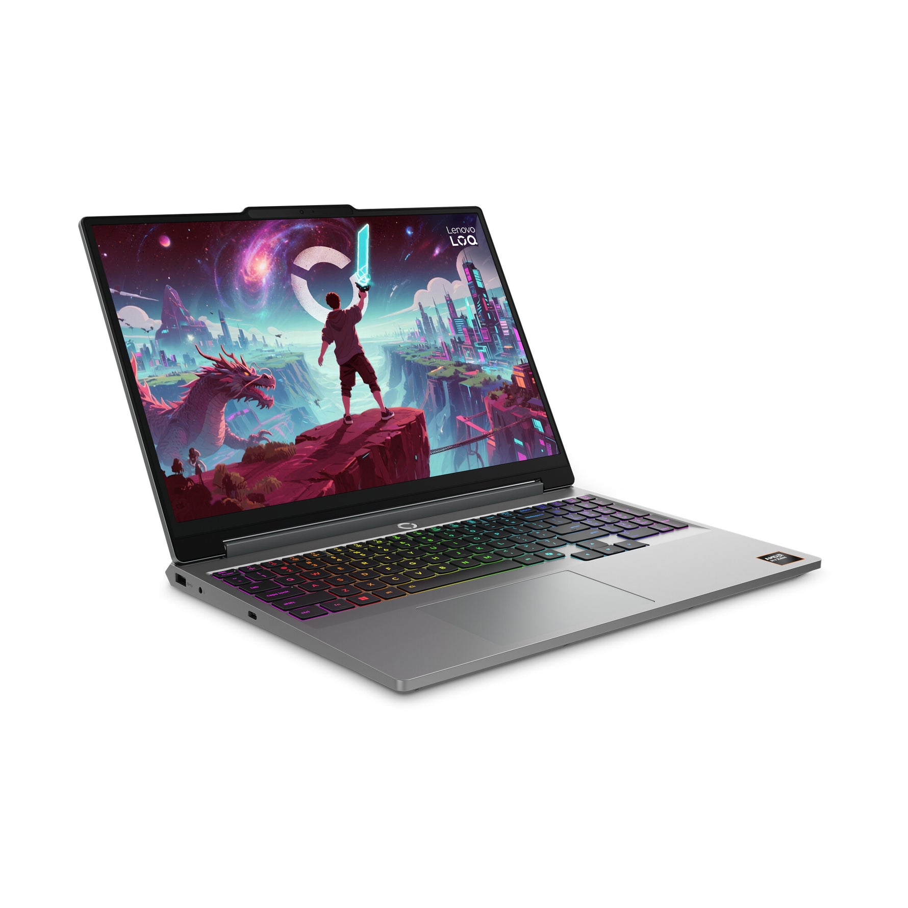 Lenovo LOQ 15AHP11 AMD Ryzen™ 7 250 Laptop 38,9 cm (15.3") WUXGA 16 GB DDR5-SDRAM 1 TB SSD NVIDIA GeForce RTX 5050 Wi-Fi 6 (802.11ax) Windows 11 Home Engels Grijs