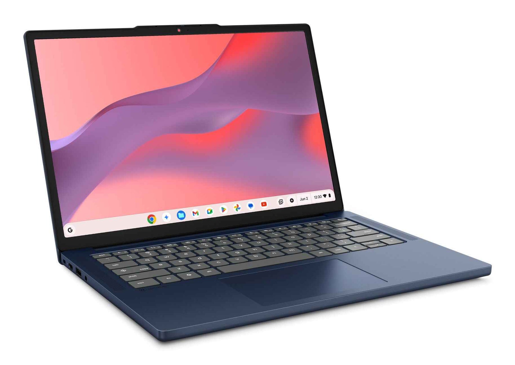 Lenovo Chrome 14M8911 MediaTek Kompanio 540 Chromebook 35,6 cm (14") WUXGA 8 GB LPDDR5x-SDRAM 128 GB UFS Wi-Fi 6E (802.11ax) ChromeOS Belgisch Blauw
