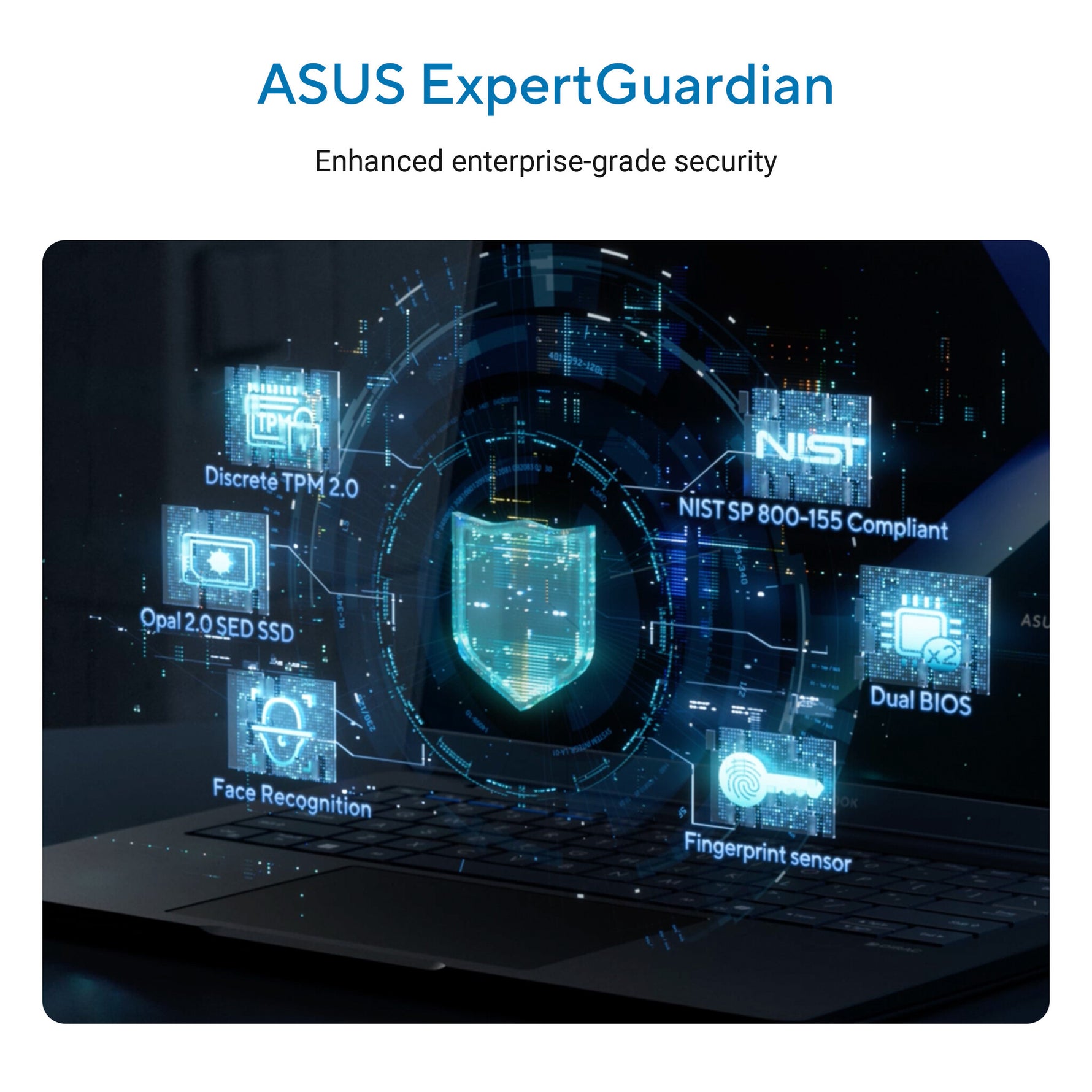 ASUS ExpertBook B5 B5405CCA-LY1785X Intel Core Ultra 7 255H Laptop 35,6 cm (14") WUXGA 32 GB DDR5-SDRAM 1 TB SSD Wi-Fi 7 (802.11be) Windows 11 Pro Zwart AZERTY Belgisch