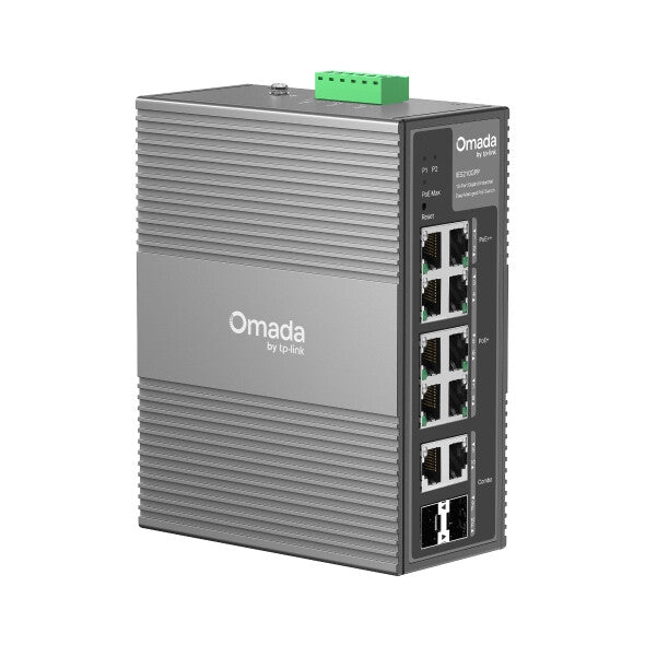 TP-Link Omada IES210GPP netwerk-switch Managed Gigabit Ethernet (10/100/1000) Power over Ethernet (PoE) DIN rail Grijs