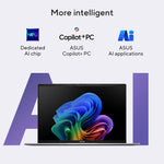 ASUS Vivobook S16 S3607QA-PL003W Qualcomm Snapdragon X1-26-100 Laptop 40,6 cm (16") 2.5K 16 GB LPDDR5x-SDRAM 512 GB SSD Wi-Fi 6E (802.11ax) Windows 11 Home Nederlands Grijs