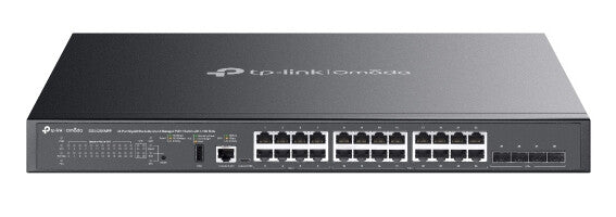 TP-Link SG5428XMPP netwerk-switch Managed L3 Gigabit Ethernet (10/100/1000) Power over Ethernet (PoE) Zwart