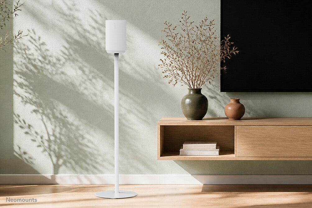 Neomounts FL45-721WH1 Vloerstandaard voor Sonos Era 100 - 85 cm hoogte - wit