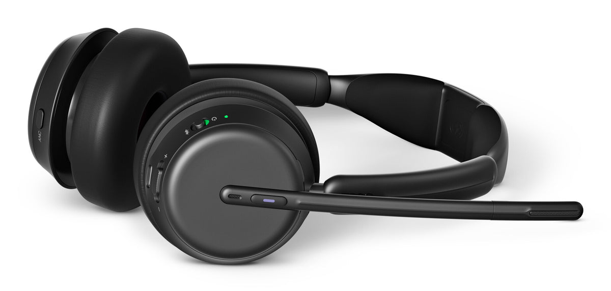 EPOS IMPACT 1000 MS UC ANC WL USB-C+A Headset Draadloos Hoofdband Kantoor/callcenter USB Type-C Bluetooth Zwart