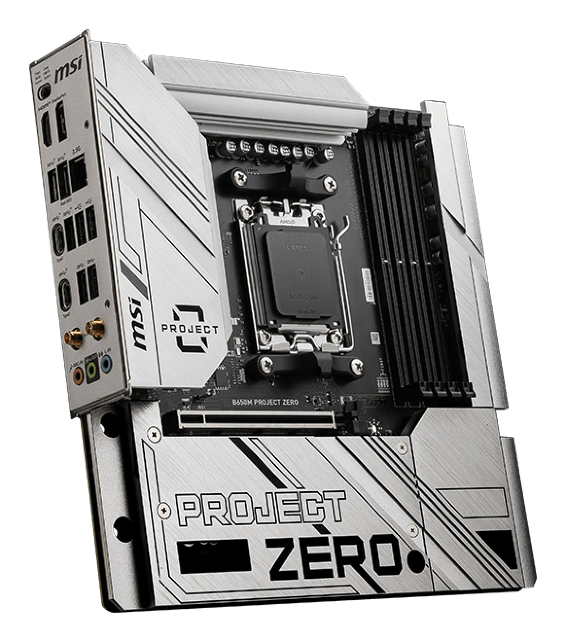 MSI B650M PROJECT ZERO moederbord AMD B650 Socket AM5 micro ATX