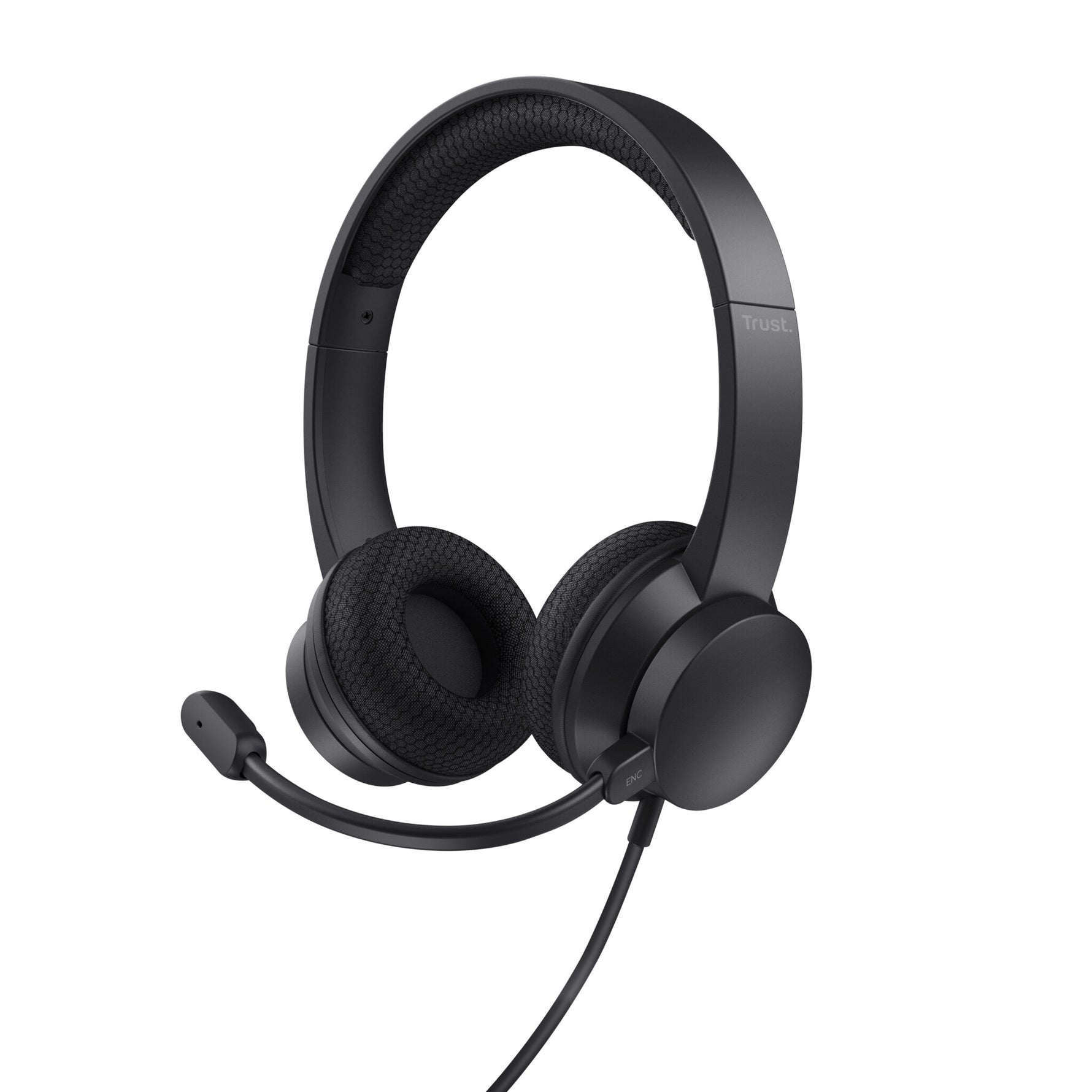 Trust HS-260 Headset - USB headset voor kantoor en calls – Lichtgewicht ontwerp – Verstelbare microfoon – business model - Zwart
