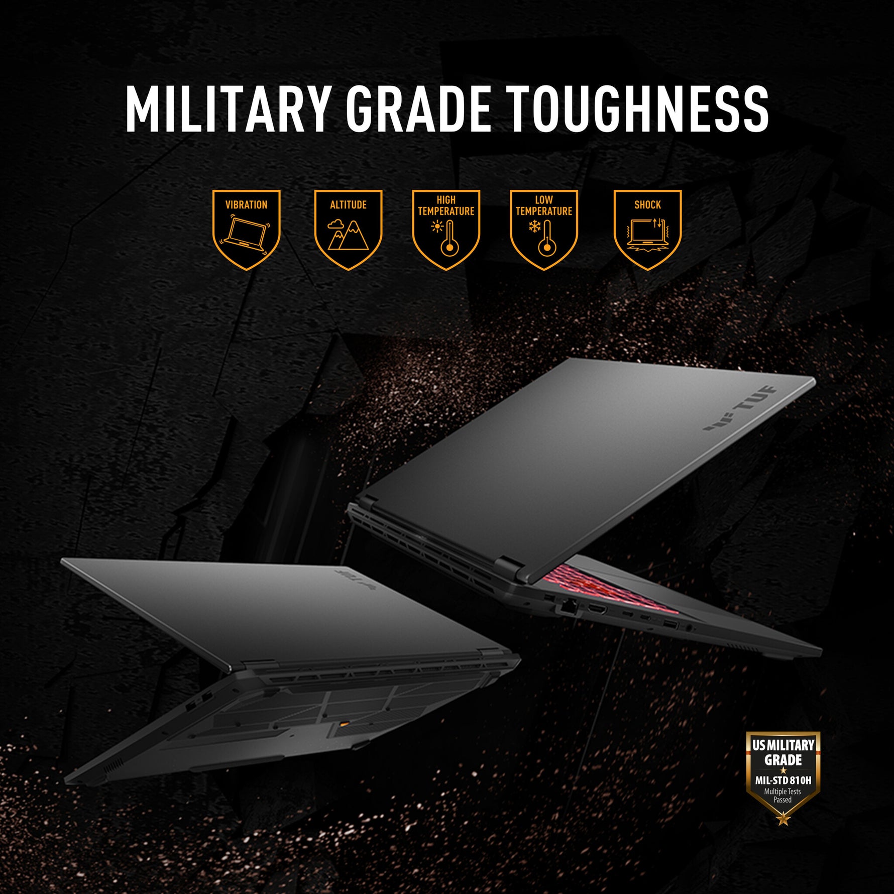 ASUS TUF Gaming A18 FA808UP-S8011W AMD Ryzen™ 7 260 Laptop 45,7 cm (18") WUXGA 16 GB DDR5-SDRAM 1 TB SSD NVIDIA GeForce RTX 5070 Wi-Fi 6E (802.11ax) Windows 11 Home Nederlands Zwart, Grijs