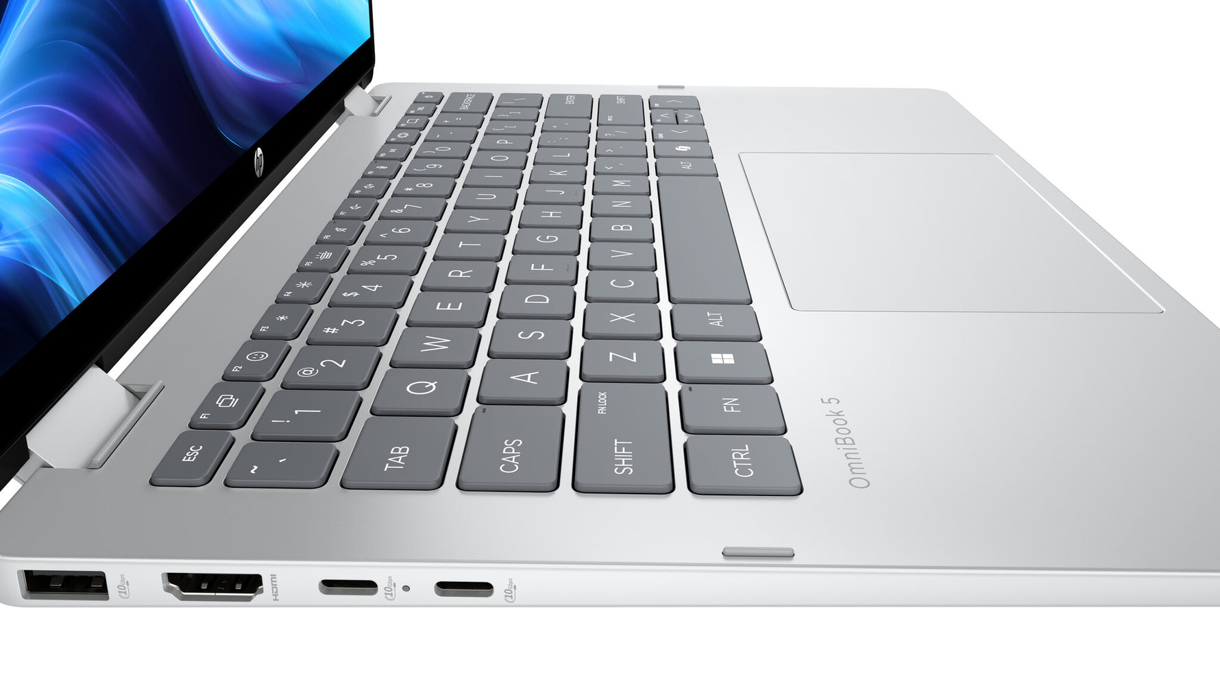 HP OmniBook 5 Flip 14-fp0255ndx 120U 35,6 cm (14") Touchscreen 2K 16 GB LPDDR5-SDRAM 512 GB SSD Wi-Fi 6 (802.11ax) Windows 11 Home Zilver QWERTY