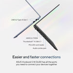 ASUS Vivobook S 14 OLED S5406SA-QD077W Copilot+ PC Intel Core Ultra 7 258V Laptop 35,6 cm (14") WUXGA 32 GB LPDDR5x-SDRAM 1 TB SSD Wi-Fi 7 (802.11be) Windows 11 Home Nederlands Blauw