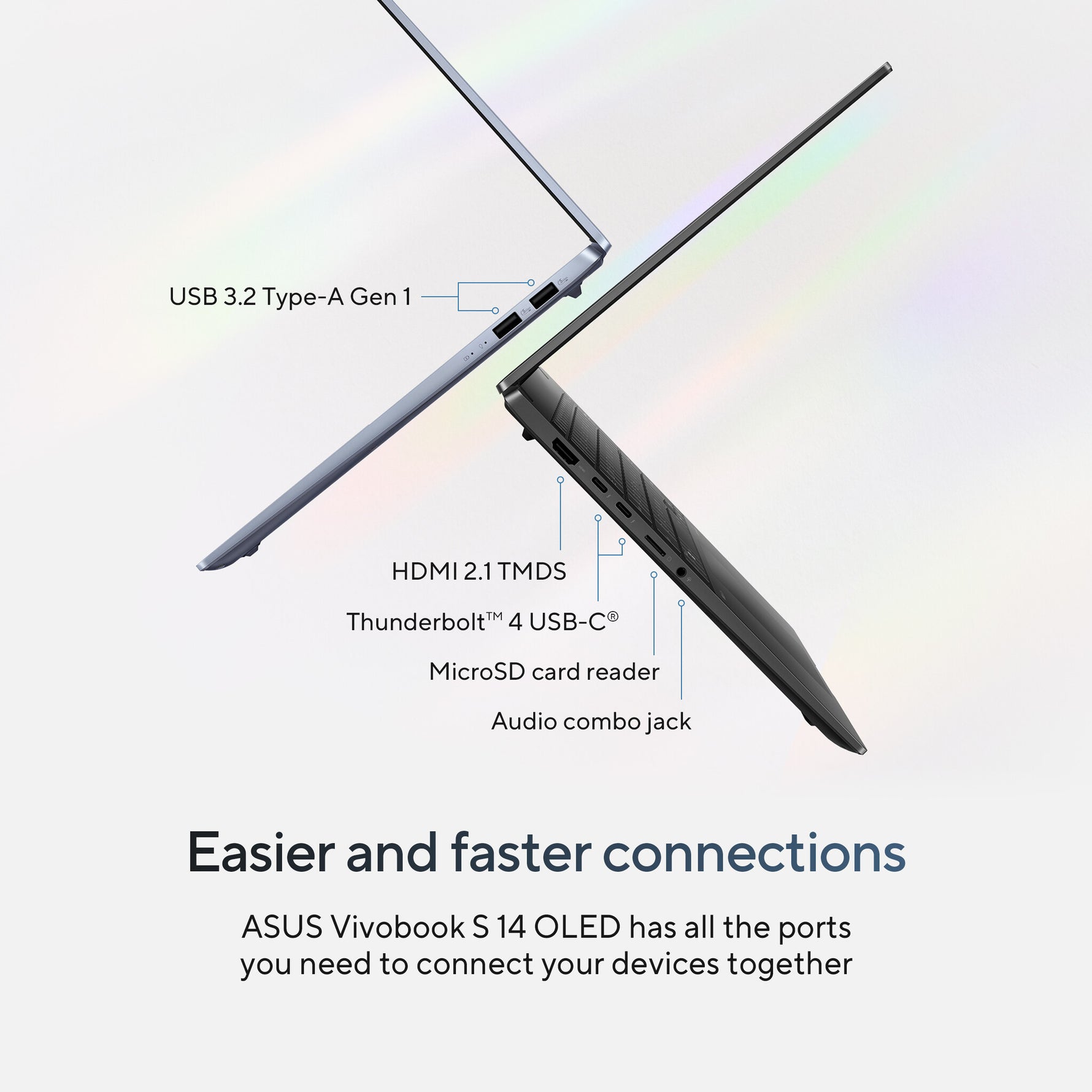 ASUS Vivobook S 14 OLED S5406SA-QD077W Copilot+ PC Intel Core Ultra 7 258V Laptop 35,6 cm (14