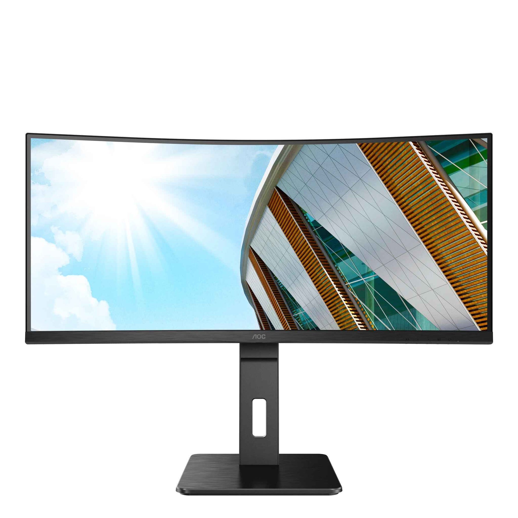 AOC P2 CU34P2A computer monitor 86,4 cm (34") 3440 x 1440 Pixels Quad HD LED Zwart