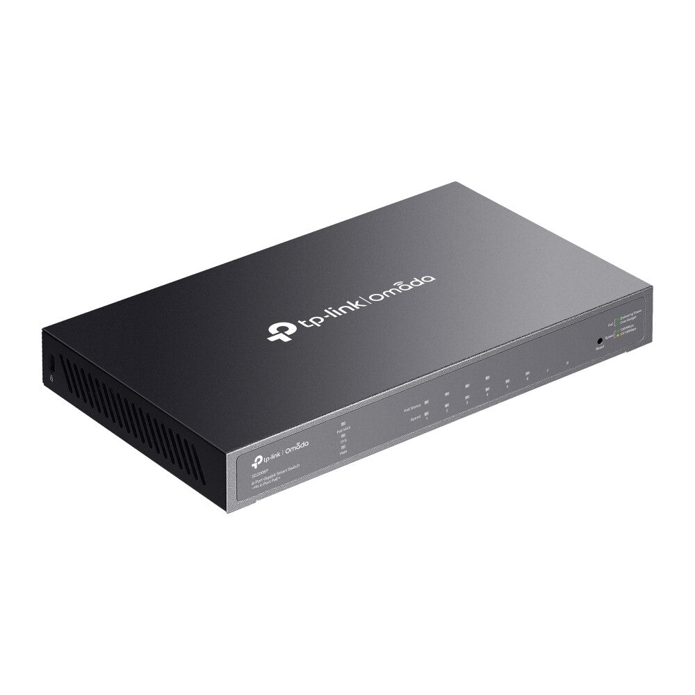 TP-Link Omada TL-SG2008P Managed L2/L2+ Gigabit Ethernet (10/100/1000) Power over Ethernet (PoE) Zwart