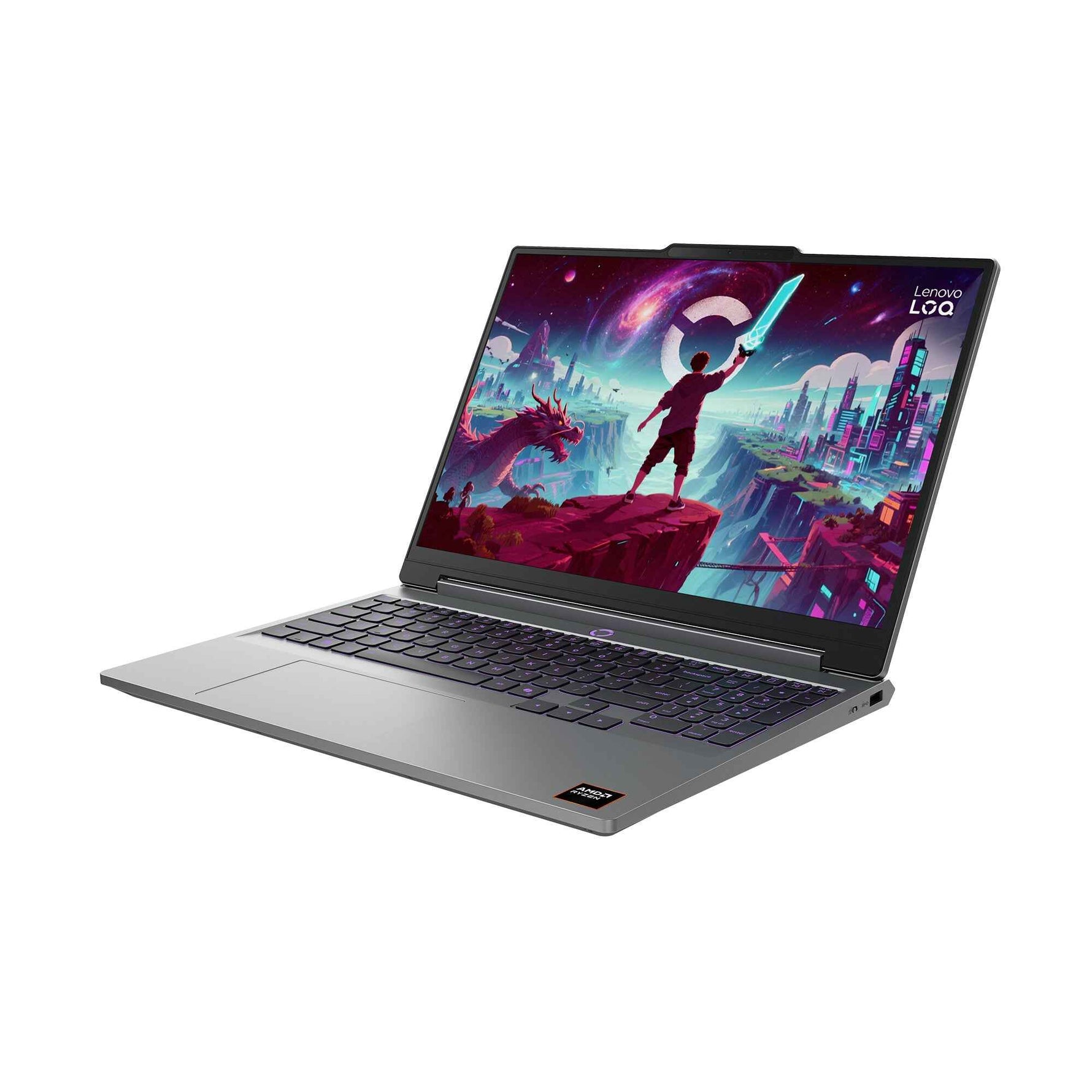 Lenovo LOQ 15AHP11 AMD Ryzen™ 7 250 Laptop 38,9 cm (15.3") WUXGA 16 GB DDR5-SDRAM 512 GB SSD NVIDIA GeForce RTX 5070 Wi-Fi 6 (802.11ax) Windows 11 Home Grijs Engels
