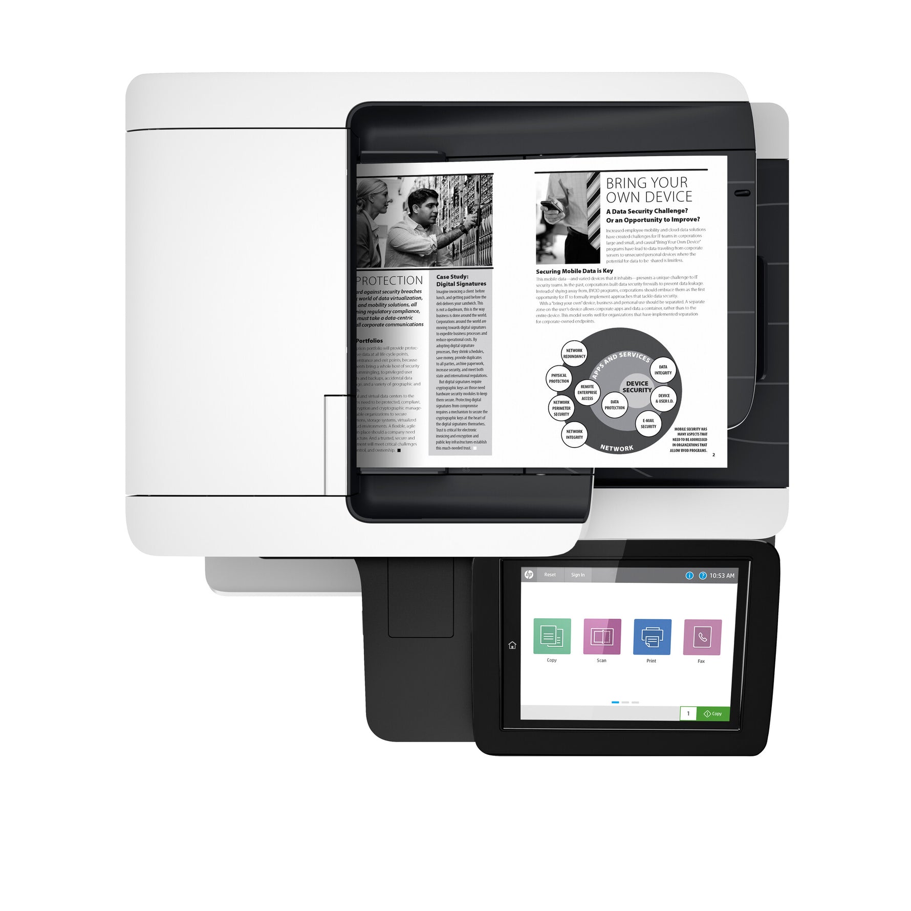 HP LaserJet Enterprise M528dn Draadloos Multifunction Zwart-wit Printer, Kopieerapparaat, scanner; dubbelzijdig