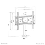 Neomounts DS42-430BL14 TV standaard 32-55"- bolt-down - zwenkbaar