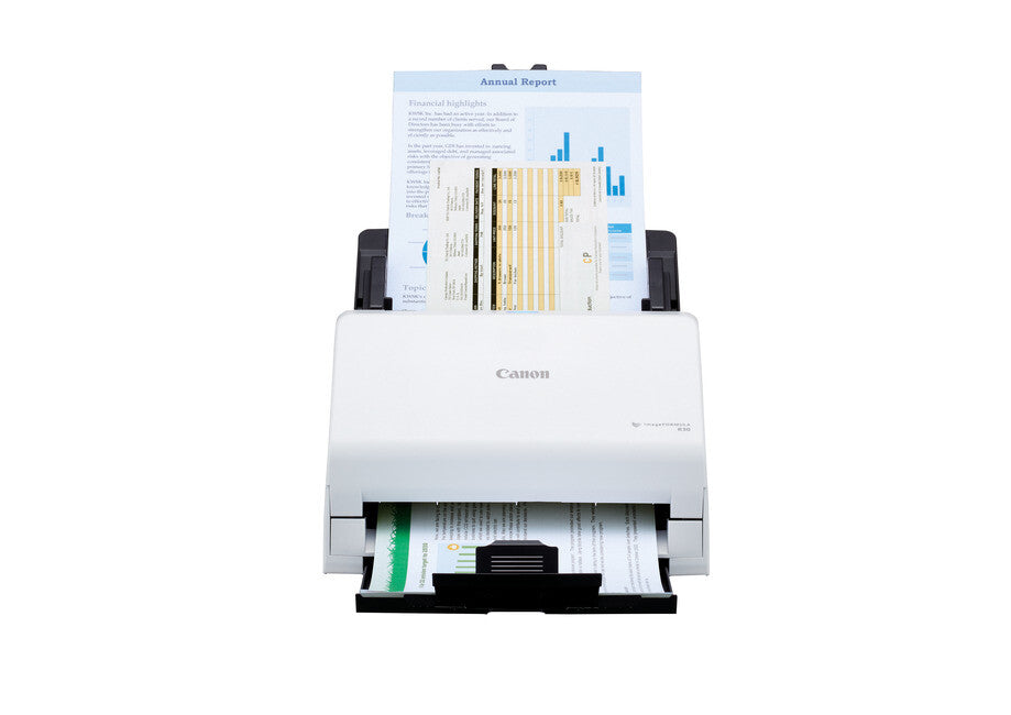 Canon imageFORMULA R30 Scanner met ADF + invoer voor losse vellen 600 x 600 DPI A4 Wit