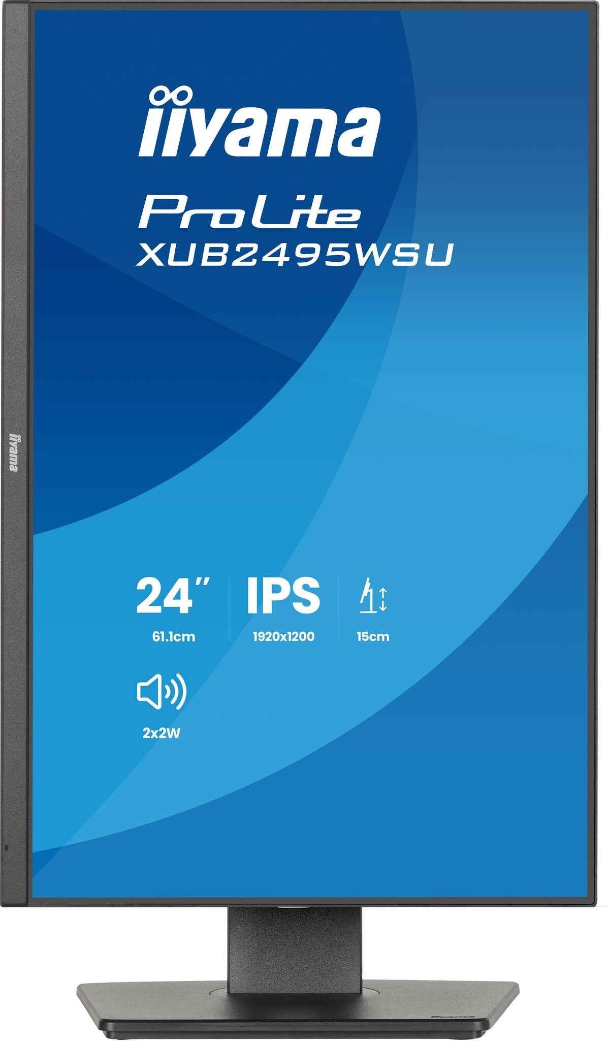 iiyama ProLite XB2495WSU-B1 computer monitor 61,2 cm (24.1") 1920 x 1200 Pixels Full HD LCD Zwart