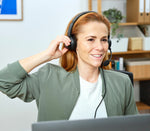 Trust HS-260 Headset - USB-headset voor kantoor en gesprekken – Lichtgewicht ontwerp – Verstelbare microfoon – Zakelijk model – Zwart