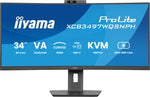 iiyama ProLite XCB3497WQSNPH-B1 computer monitor 86,4 cm (34") 3440 x 1440 Pixels UltraWide Quad HD LED Zwart
