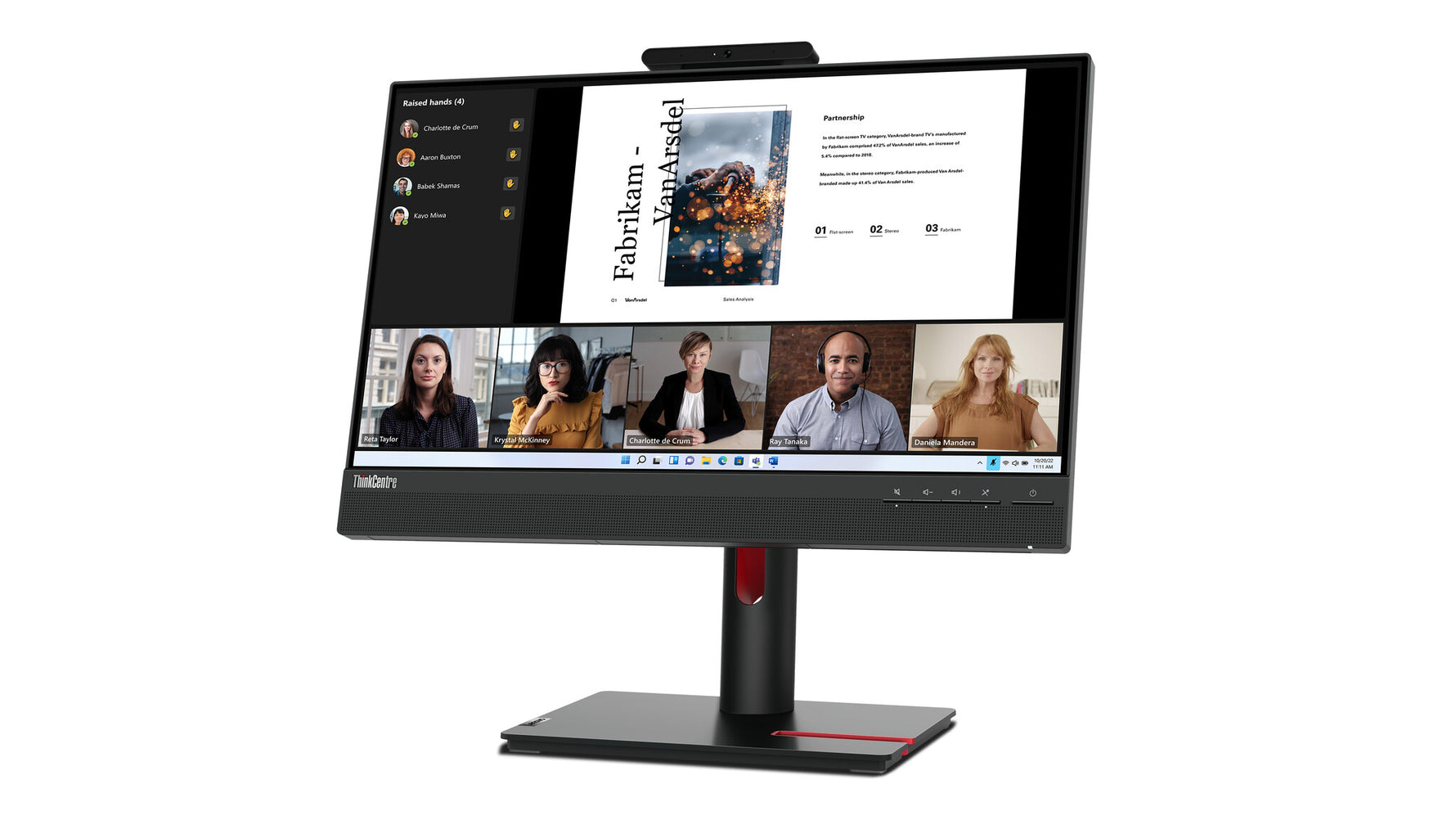 Lenovo ThinkCentre Tiny-In-One 22 Gen 5 computer monitor 54,6 cm (21.5") 1920 x 1080 Pixels Full HD LED Zwart