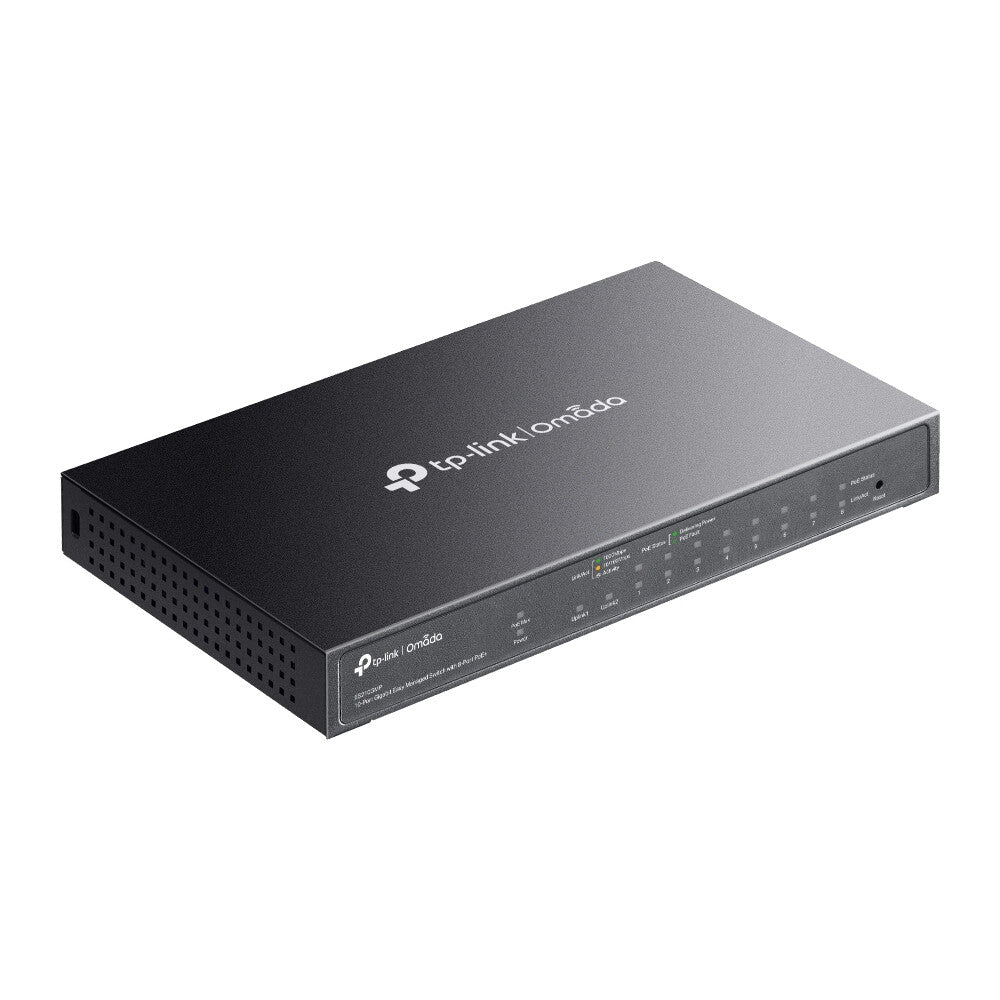 TP-Link Omada ES210GMP netwerk-switch Managed Gigabit Ethernet (10/100/1000) Power over Ethernet (PoE) Zwart