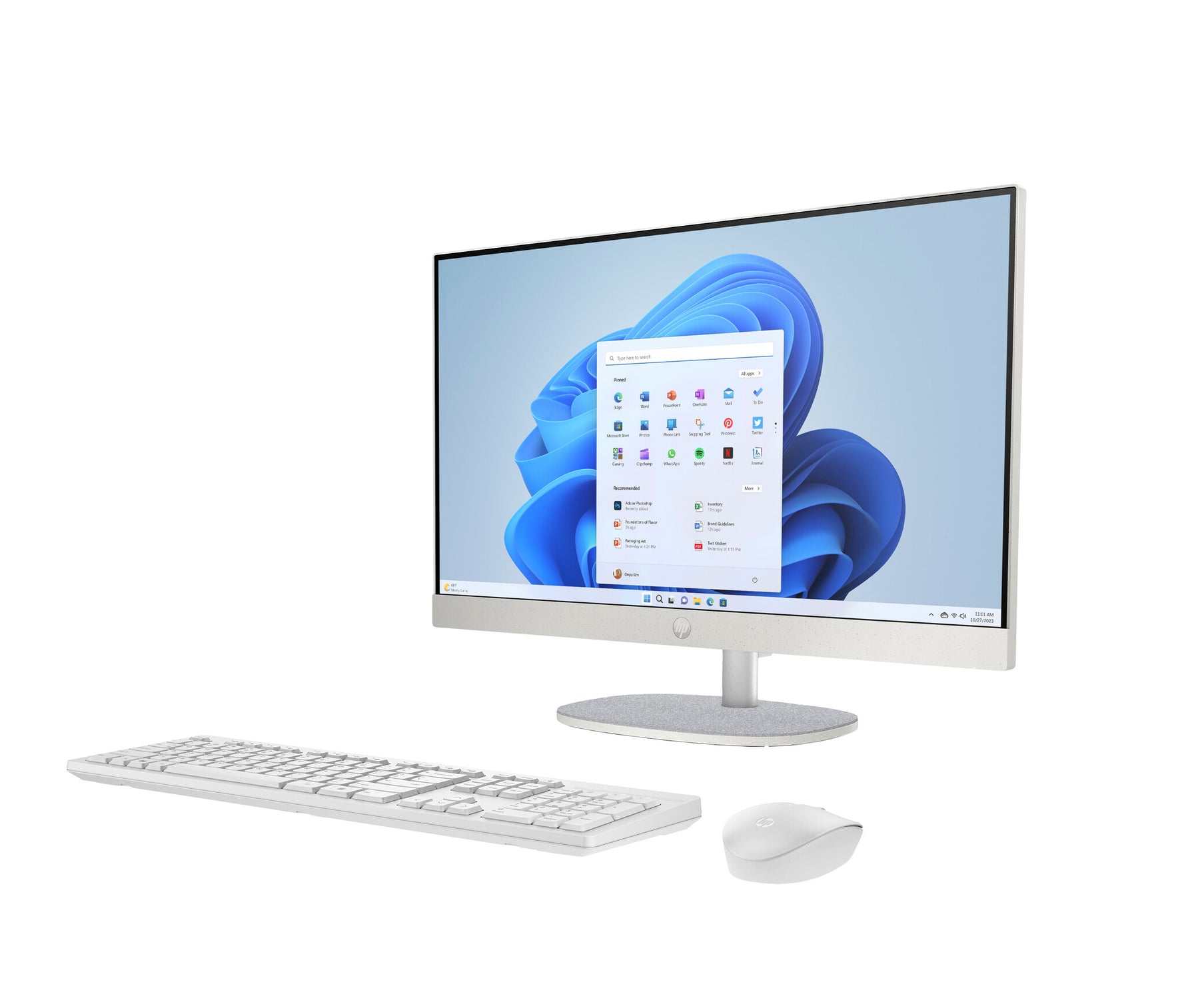 HP 24-cr0059nd 24 inch All-in-One Intel® Core™ i5 i5-1335U 60,5 cm (23.8") 1920 x 1080 Pixels Alles-in-één-pc 16 GB DDR4-SDRAM 1 TB SSD Windows 11 Home Wi-Fi 6 (802.11ax) Wit