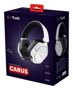 Trust GXT492W Carus Headset Bedraad Hoofdband Gamen Wit