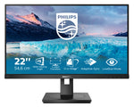 Philips S Line 222S1AE/00 computer monitor 54,6 cm (21.5") 1920 x 1080 Pixels Full HD LCD Zwart