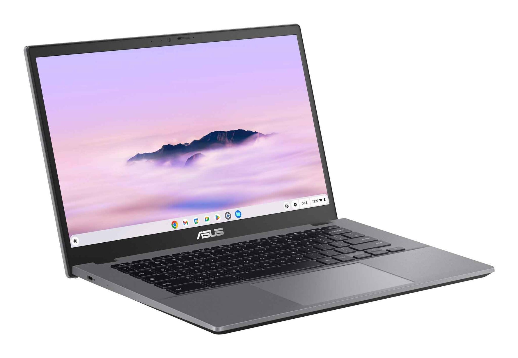 ASUS Chromebook Plus CX34 CB3402CVA-MW1326 Intel Core 3 100U 35,6 cm (14") Touchscreen Full HD 8 GB LPDDR5x-SDRAM 128 GB UFS Wi-Fi 6E (802.11ax) ChromeOS Grijs AZERTY Belgisch