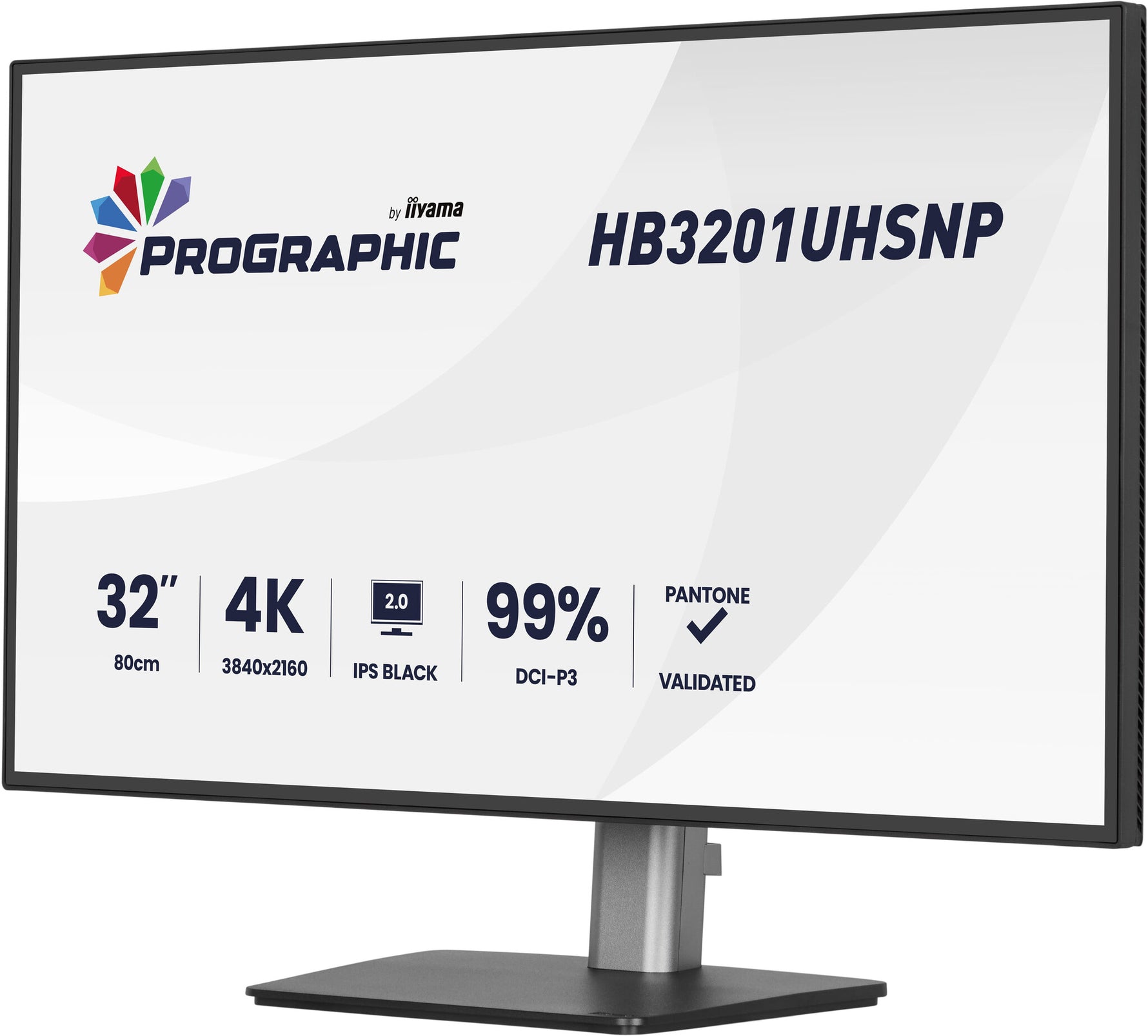 iiyama ProGraphic HB3201UHSNP-B1 computer monitor 80 cm (31.5") 3840 x 2160 Pixels 4K Ultra HD Zwart
