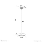 Neomounts FL45-721BL1 Vloerstandaard voor Sonos Era 100 - 85 cm hoogte - zwart