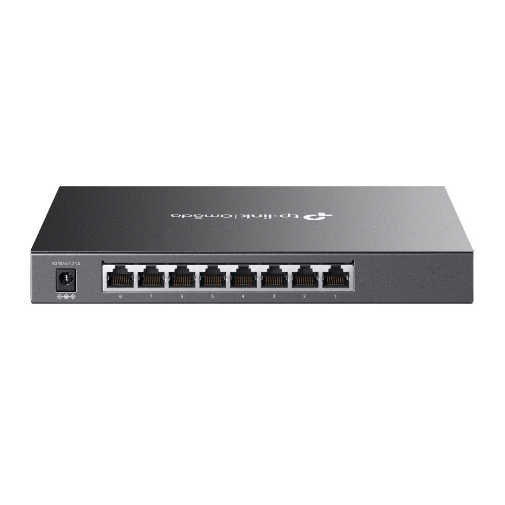 TP-Link Omada TL-SG2008P Managed L2/L2+ Gigabit Ethernet (10/100/1000) Power over Ethernet (PoE) Zwart