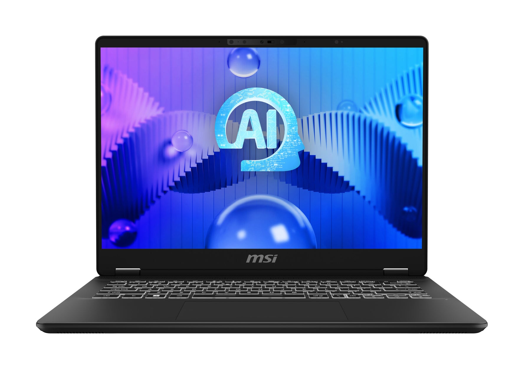 MSI Prestige 14 AI Evo C1MG-046NL Intel Core Ultra 5 125H Laptop 35,6 cm (14") Full HD+ 16 GB DDR5-SDRAM 1 TB SSD Wi-Fi 7 (802.11be) Windows 11 Home Grijs