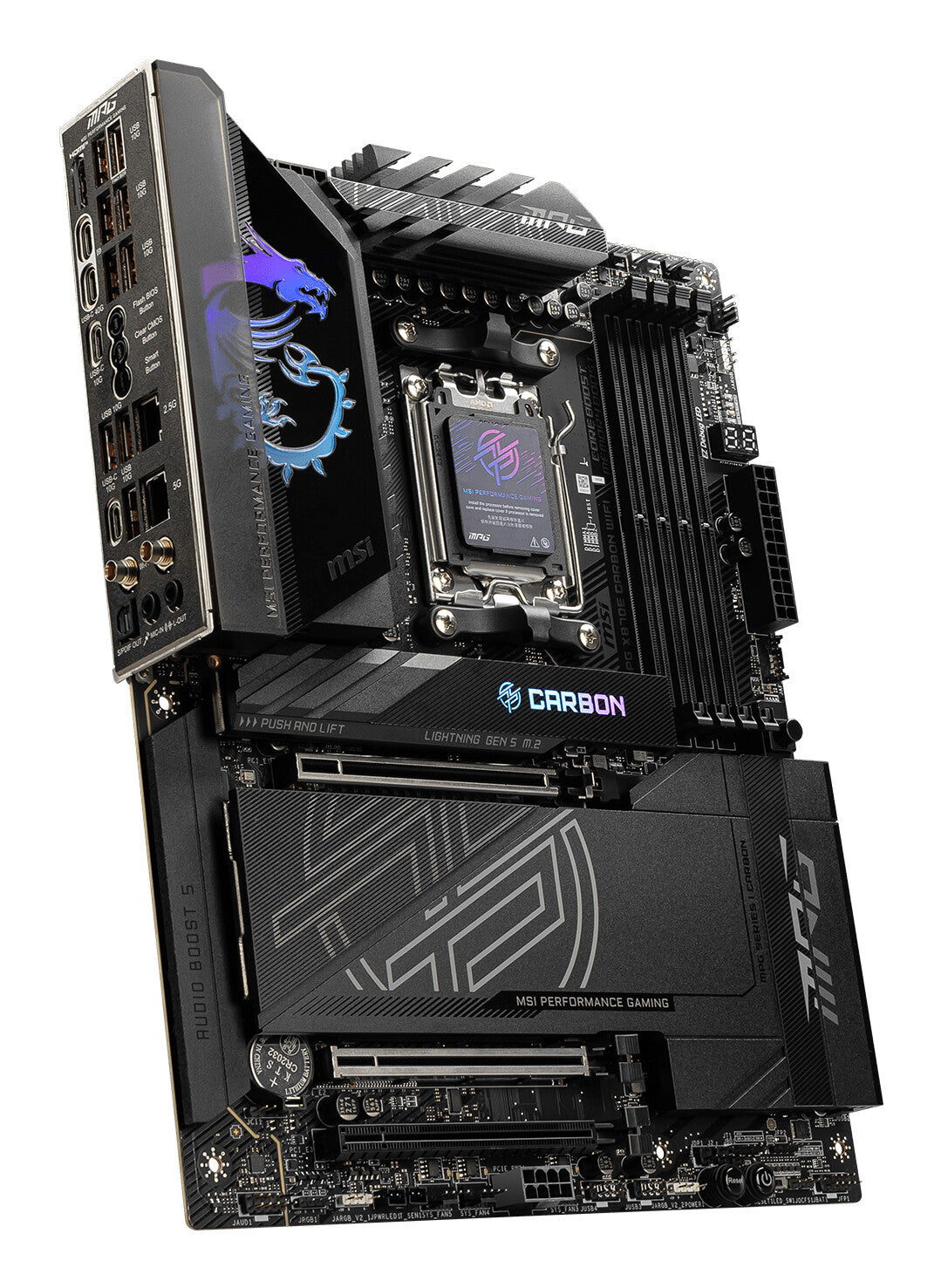 MSI MPG X870E CARBON WIFI moederbord AMD X870E Socket AM5 ATX