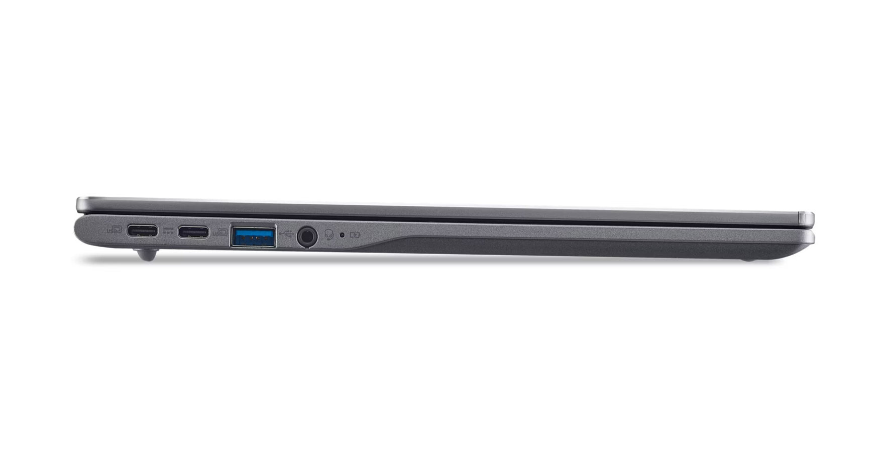 Acer Chromebook Plus 514 CBE594-2T-TCO-36FC Intel Core 3 100U 35,6 cm (14") Touchscreen WUXGA 8 GB LPDDR5-SDRAM 256 GB SSD Wi-Fi 7 (802.11be) ChromeOS Grijs