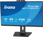 iiyama ProLite XB2797QSNPH-B1 27IN IPS LCD 4MS 2560X1440 350CD/M2 HDMI/DP/USB 2 computer monitor 68,6 cm (27") 2560 x 1440 Pixels Quad HD Zwart